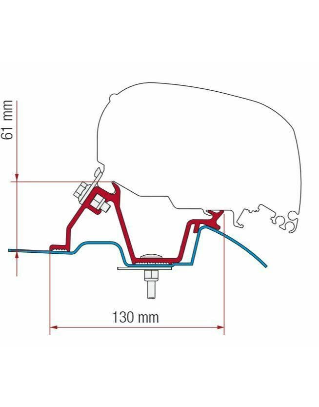 Fiamma F65/F80 Awning Fixing Kit for Mercedes Sprinter
