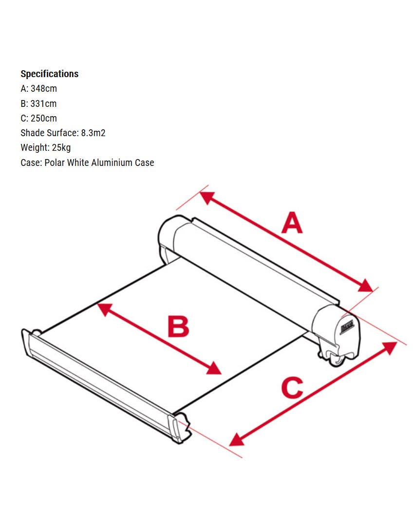 Fiamma F45 S 350 Awning (3.5m)