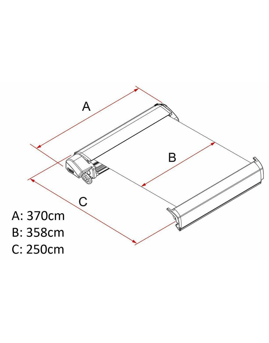 Fiamma F80 S 370 Awning (3.7m)