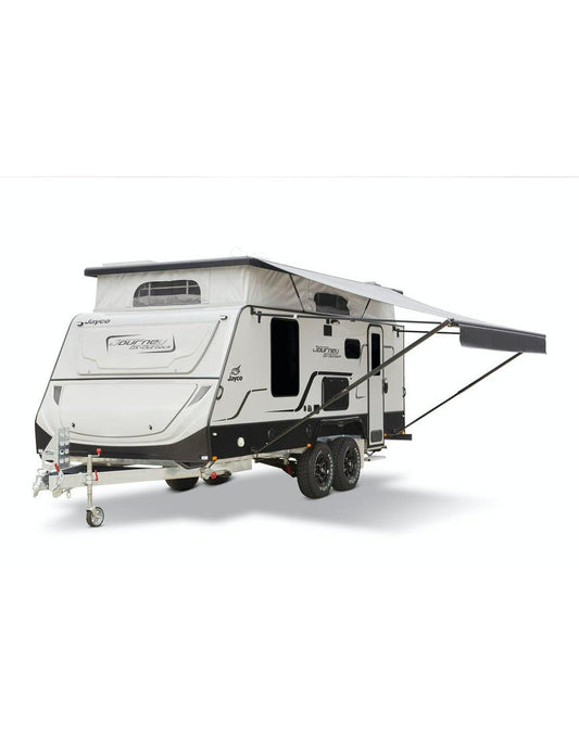 Lippert Solera LED Awning (Black/White Fade)