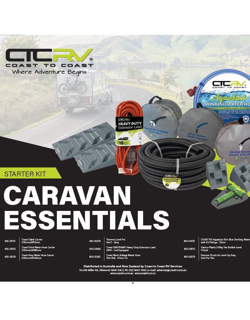 Coast RV Caravan Essentials Starter Kit with Bag