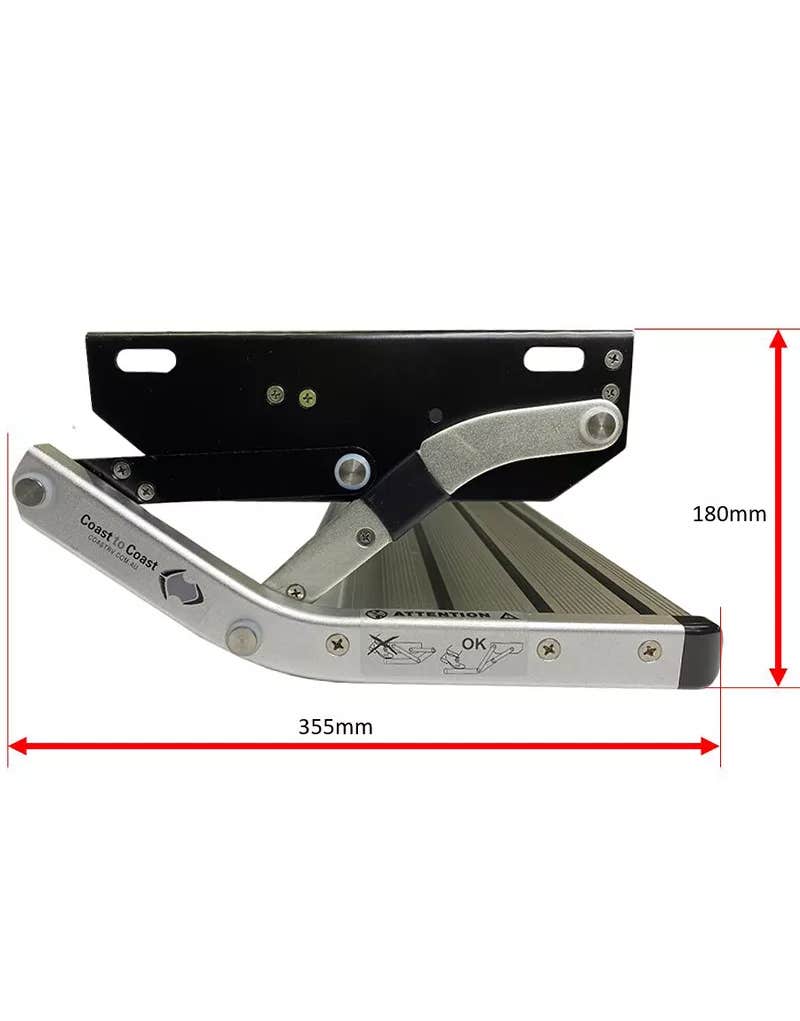 Coast RV MK2 Silver Spring Loaded Aluminium Fold-Out Single Step