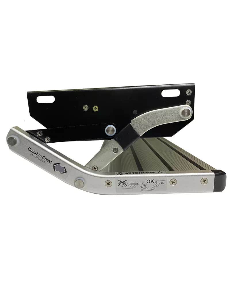 Coast RV MK2 Silver Spring Loaded Aluminium Fold-Out Single Step