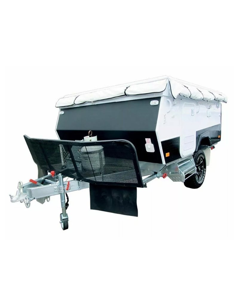 Camper Stone Shield with Mesh & Reflectors 3-Piece (Black)