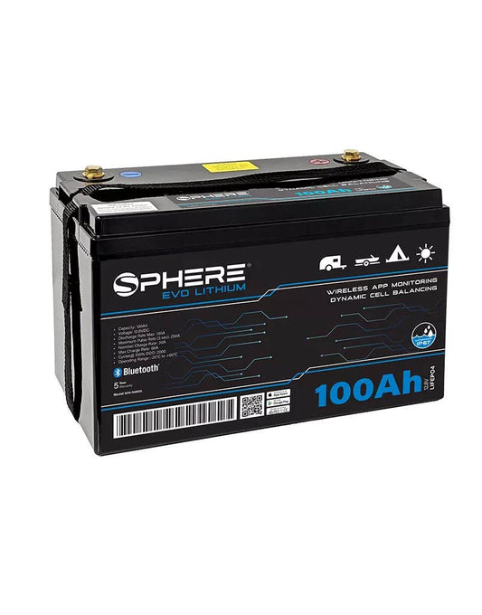 Sphere 100Ah EVO LiFePO4 Battery with Bluetooth