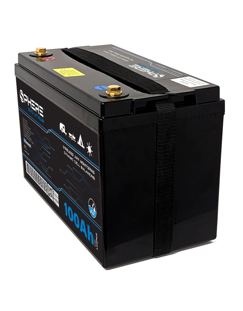 Sphere 100Ah EVO LiFePO4 Battery with Bluetooth