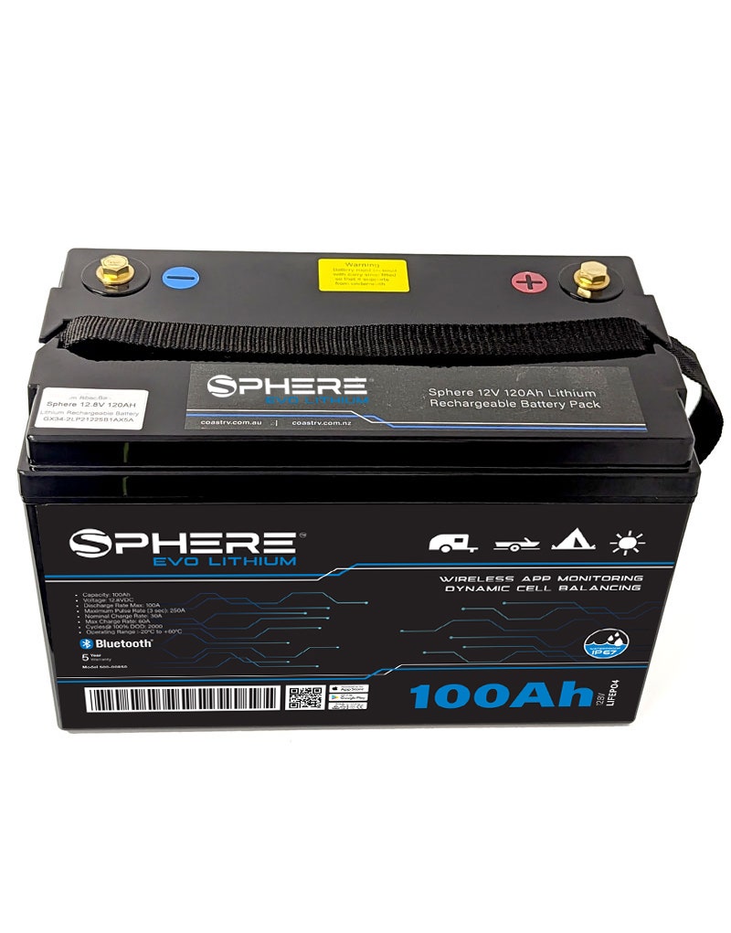 Sphere 100Ah EVO LiFePO4 Battery with Bluetooth