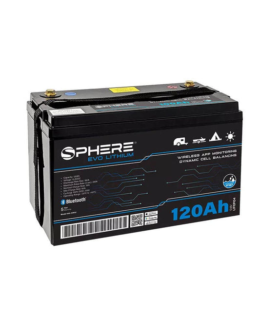 Sphere 120Ah EVO LiFePO4 Battery with Bluetooth