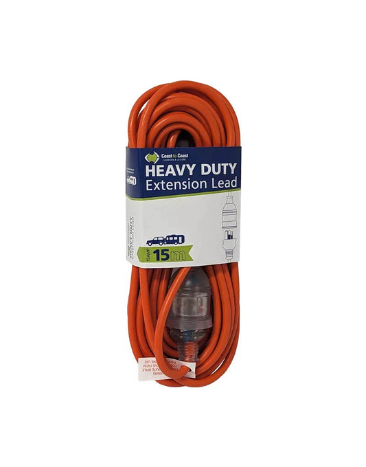 Coast RV 15m 15A Heavy Duty Extension Lead
