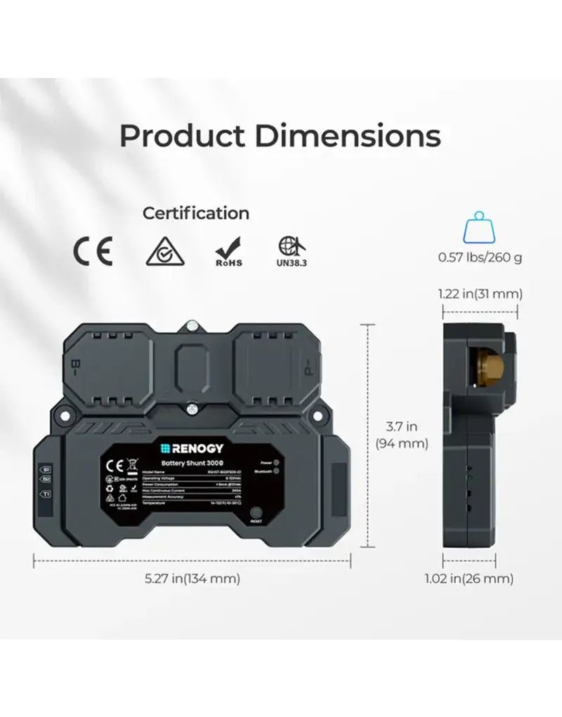 Renogy CORE Battery Shunt 300