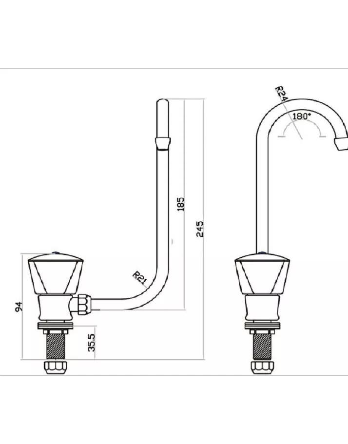 Coast RV Fold Down Faucet