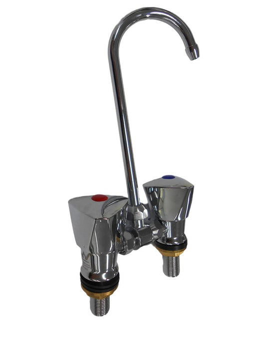 Coast RV Hot and Cold Mixer Faucet with Fold Down Spout