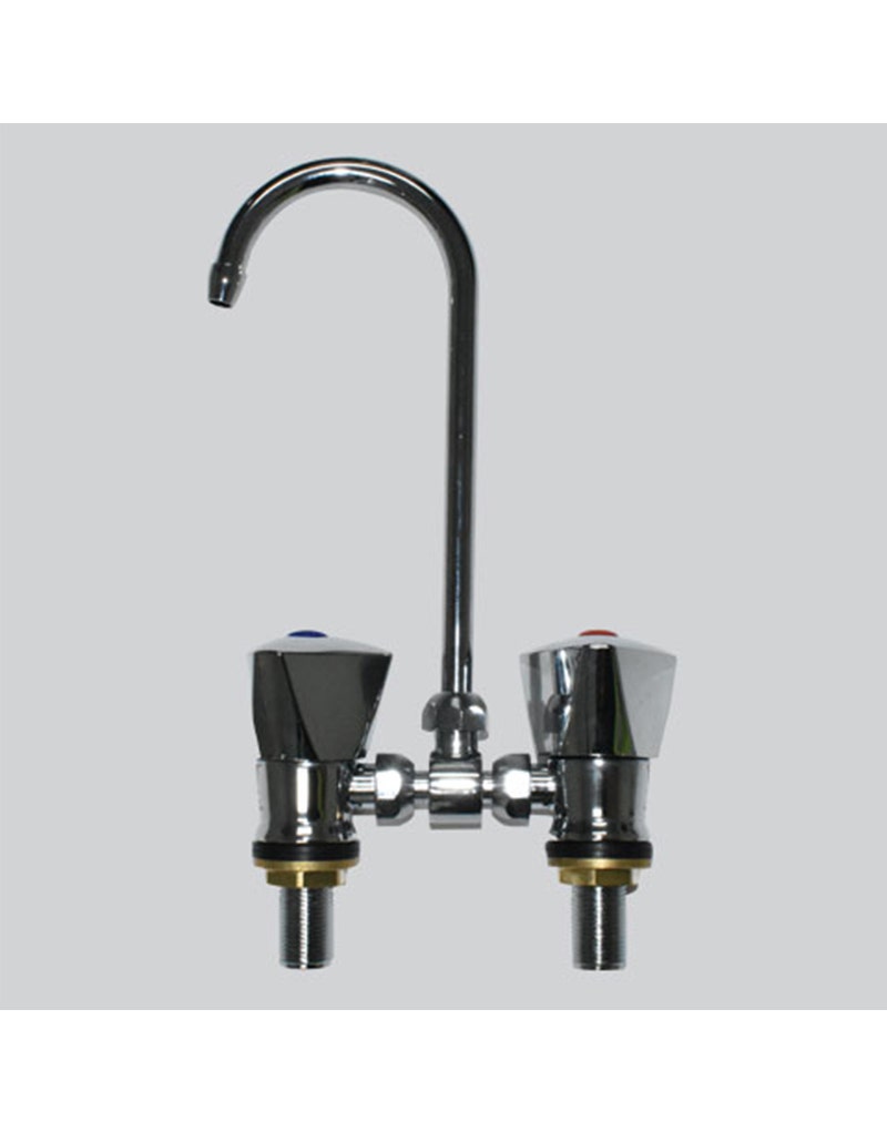 Coast RV Hot and Cold Mixer Faucet with Fold Down Spout