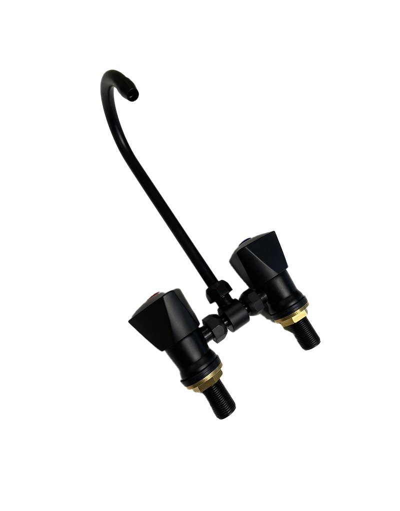 Coast RV Hot and Cold Mixer Faucet with Fold Down Spout