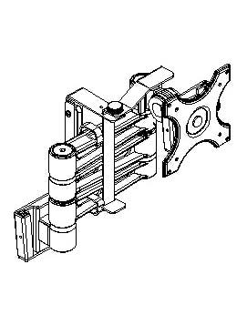 Sphere S2 Black Triple Arm TV Bracket