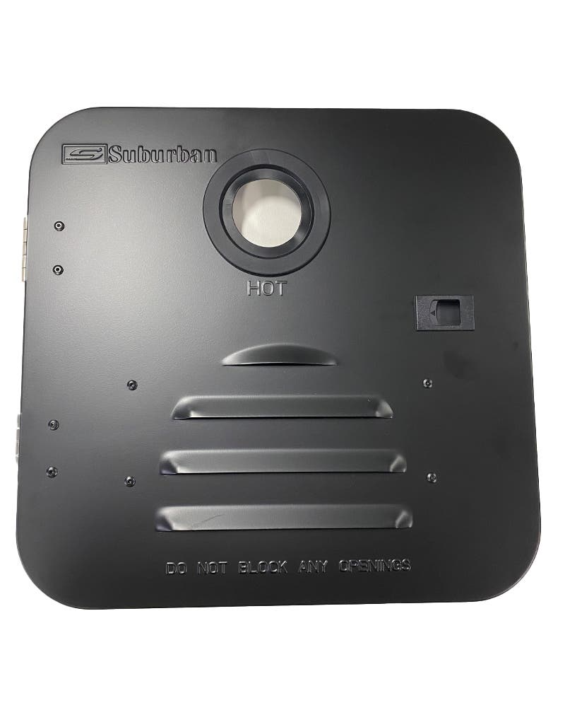 Suburban ST60 Hot Water Heater Door and Frame (Black)