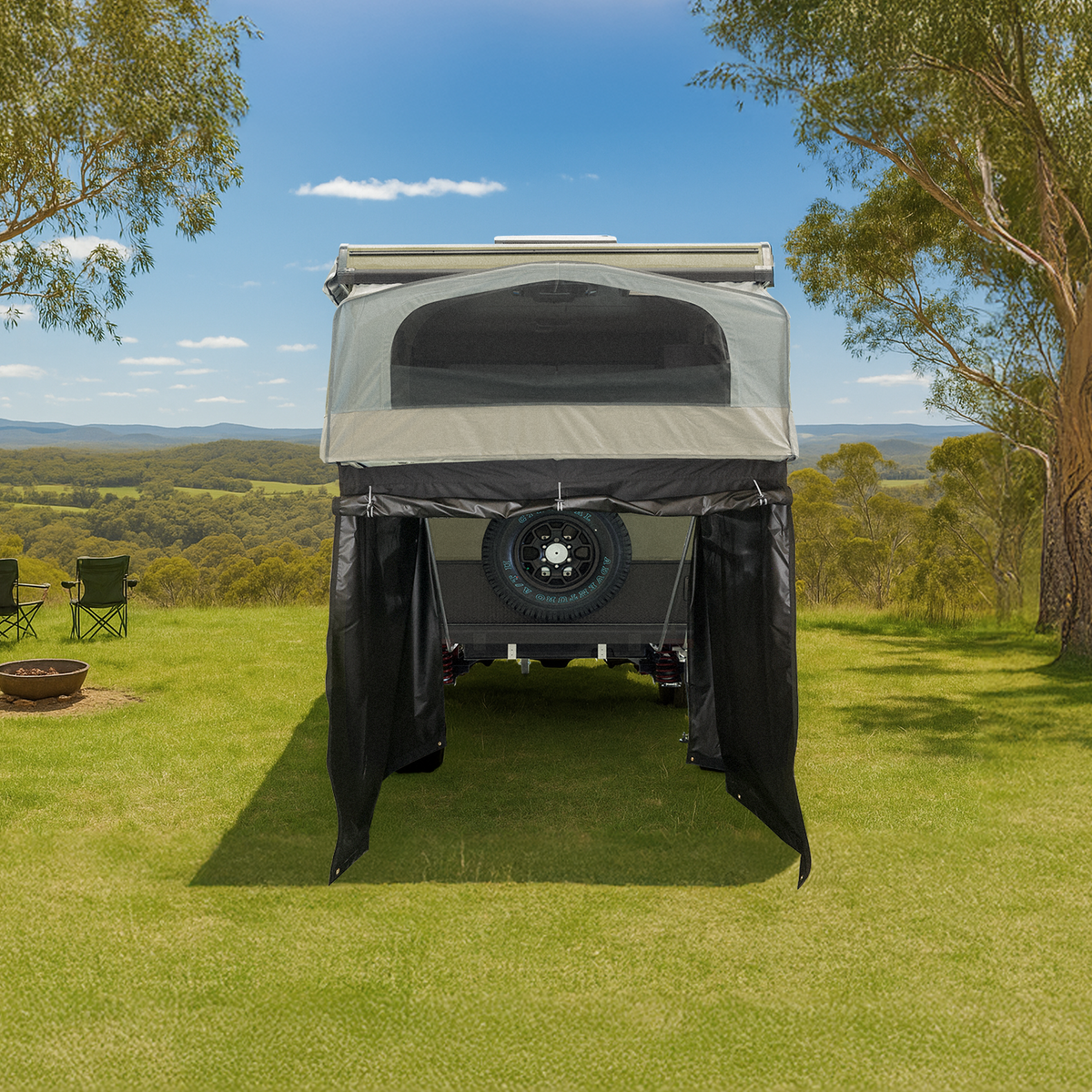 Rear Bed End Garage for Camper Trailers – JayParts